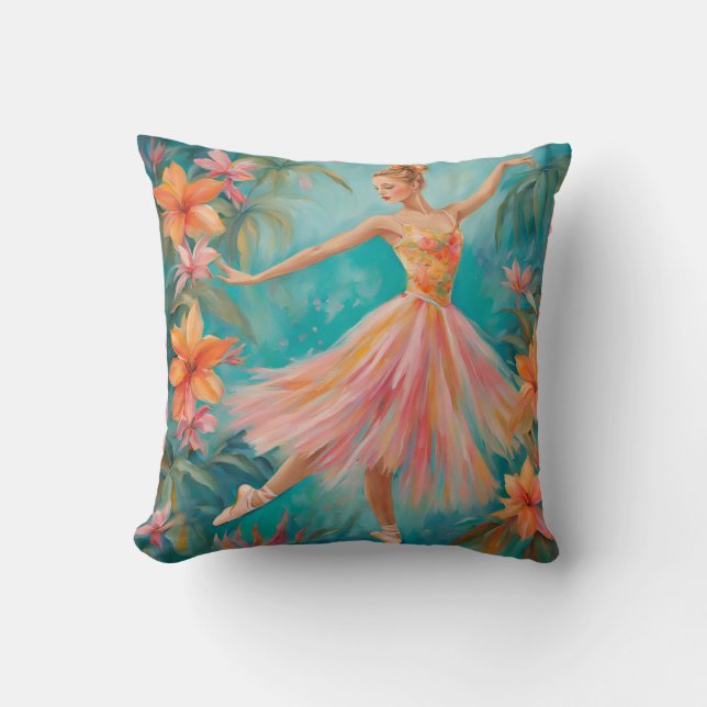 Tropical Ballerina Pillow Kudde (Framsida)