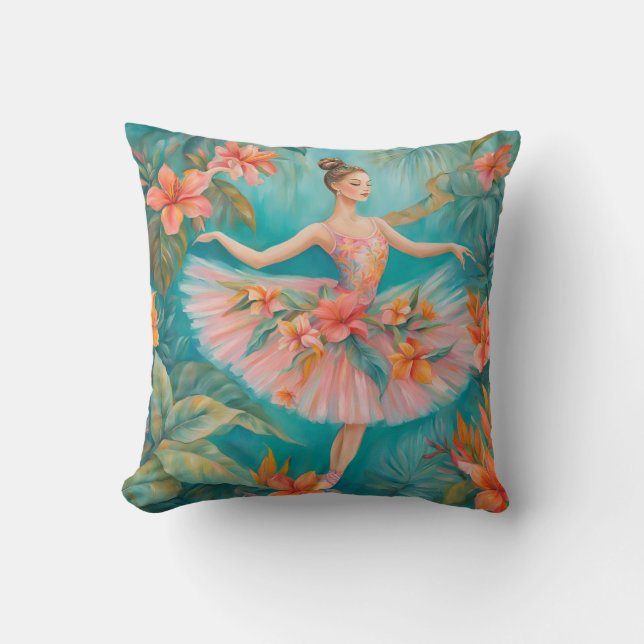 Tropical Ballerina Pillow Kudde (Framsida)