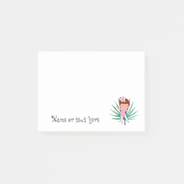 Tropical Ballerina Post-it Block (Framsida)