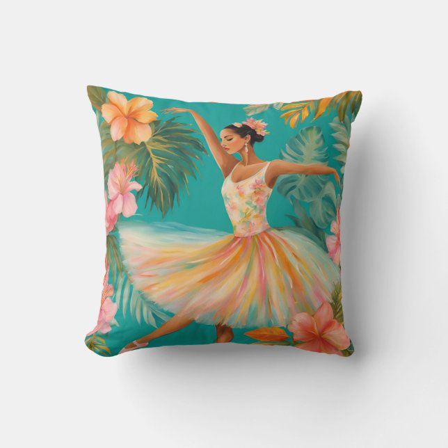Tropical Ballerina VII Pillow Kudde (Framsida)