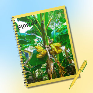 Tropical Banana Handflatan Träd St Augustine Flori Anteckningsbok