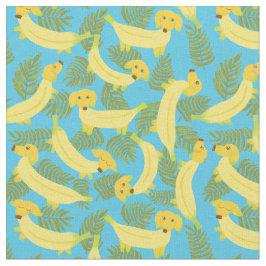 Tropical Banana Hundar Cute Patterned Tyg