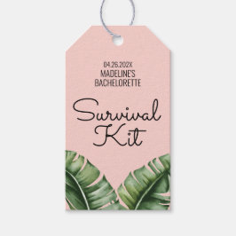 Tropical Banana Löv Bachelorette Survival Kit Presentetikett