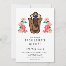 Tropical Beach Bachelorette Helg Resa Inbjudningar