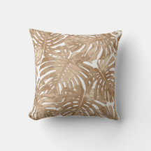 Tropical Beach Boho Brown White Handflatan Löv