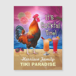 Tropical Beach Cocktail Pub Funny Tupp Chicken