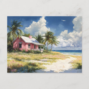 Tropical Beach Cottage Vykort