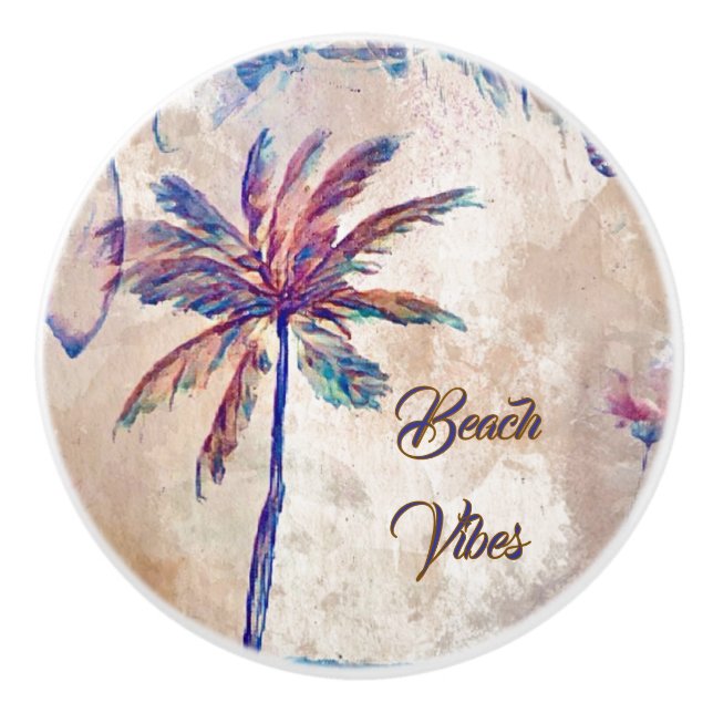 Tropical Beach custom drawer knobs ceramic Knopp (Framsidan)