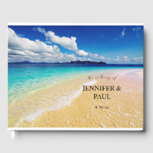Tropical Beach Destination Wedding Gästböcker