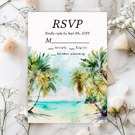 Tropical Beach Destination Wedding OSA Kort