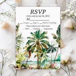 Tropical Beach Destination Wedding OSA Kort