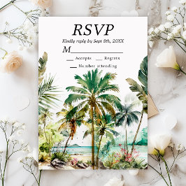 Tropical Beach Destination Wedding OSA Kort