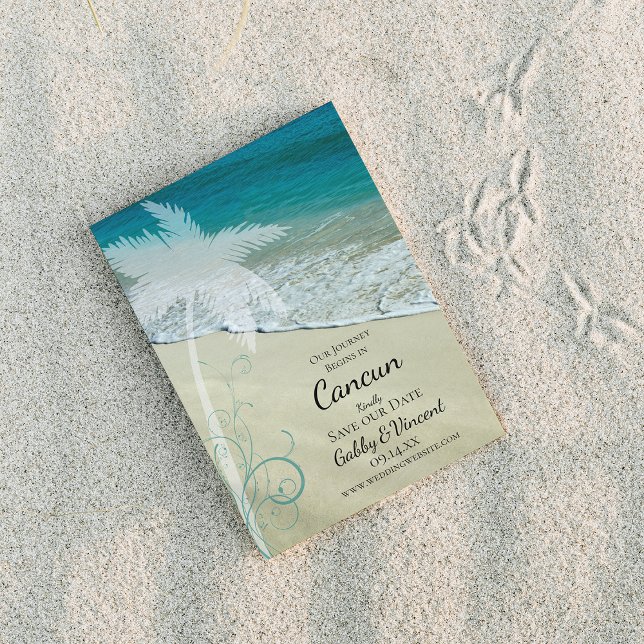 Tropical Beach Destination Wedding Spara Datumet (Skapare uppladdad)