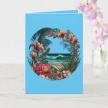 Tropical Beach Flowers Blommigt Island Paradise Li