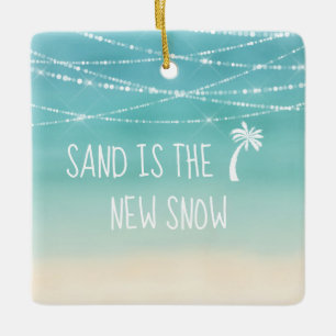 Tropical Beach Första jul i Florida Julgransprydnad Keramik