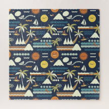 Tropical Beach Fun Pattern
