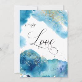 *~* Tropical Beach Glitter Vinkarare Bröllop i Abs Inbjudningar