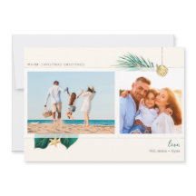 Tropical Beach Grönt Guld Greenery 2-Photo