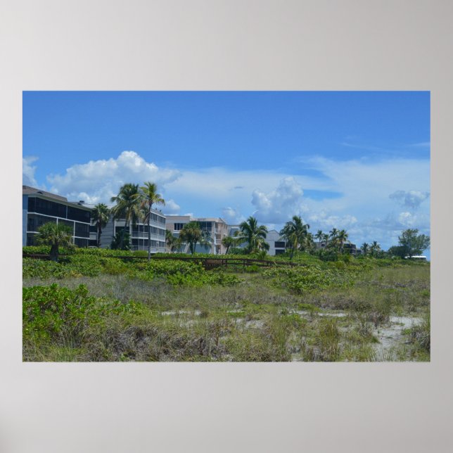 Tropical Beach Island Vacation Paradise Photo Poster (Framsidan)