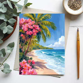 Tropical Beach Paradise | Havsfärg Vykort