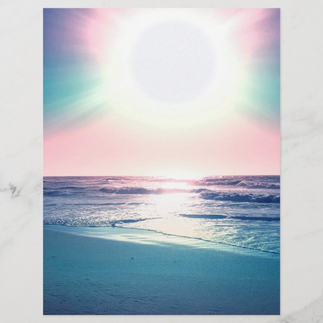 Tropical Beach Photo (Tropical Beach Foto), sommar Brevhuvud (Framsida)