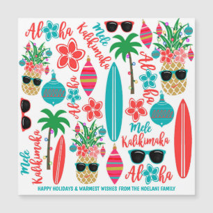 Tropical Beach Pineapple Mele Kalikimaka
