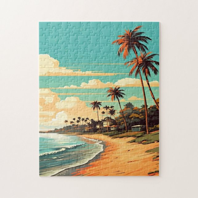 Tropical Beach Puzzle Pussel (Vertikal)