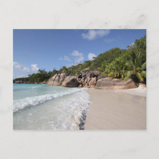 Tropical Beach, Seychelles, Indian Ocean Vykort