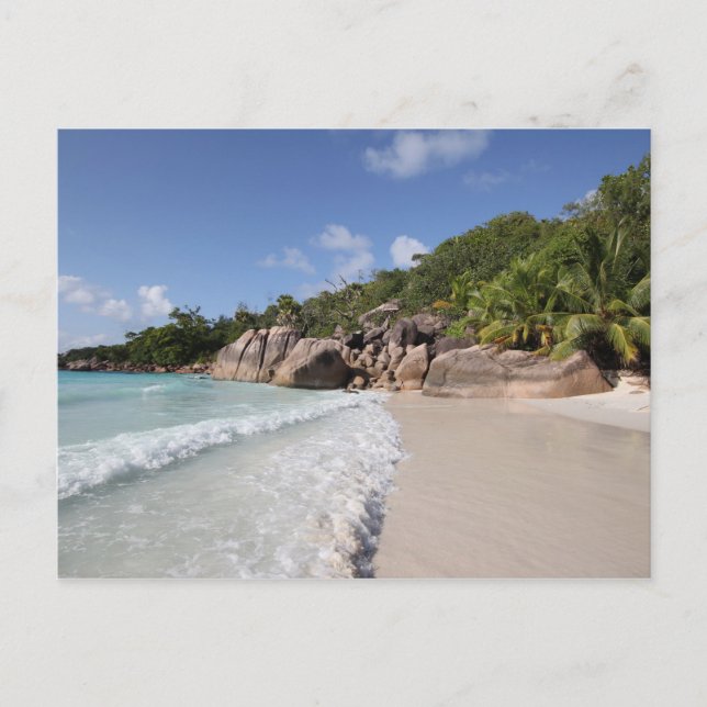 Tropical Beach, Seychelles, Indian Ocean Vykort (Framsida)