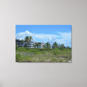 Tropical Beach Side Paradise Canvastryck