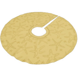 Tropical Beach Starfish Sand Colored Seashell Julgransmatta Borstad Polyester