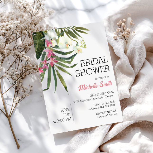 Tropical Beach Summer Inbjudningskort för möhippan (Skapare uppladdad)