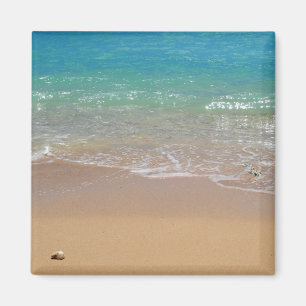 Tropical Beach - Waikiki, Oahu, Hawaii Magnet
