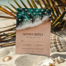 Tropical Beach Wedding OSA Entree Choices