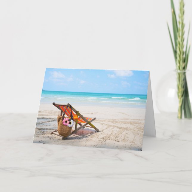 Tropical Beaches | Beach Chair on Sand Kort (Framsida)