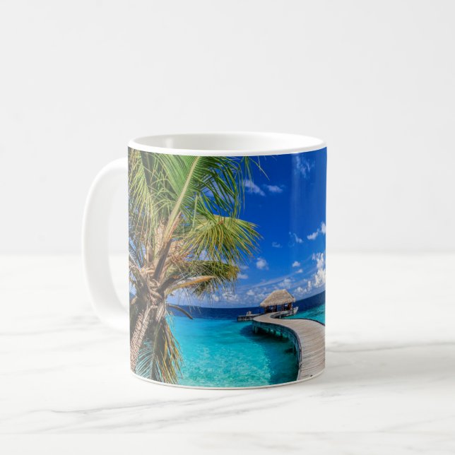 Tropical Beaches | Dusit Thani Maldives Kaffemugg (Framsida vänster)
