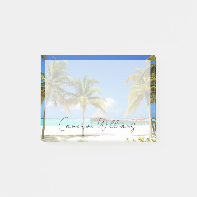 Tropical Beaches | Island & Lagoon, Maldives Post-it Block (Framsida)