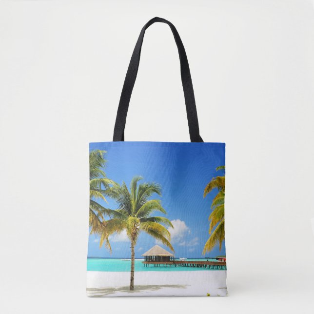 Tropical Beaches | Island & Lagoon, Maldives Tygkasse (Framsida)