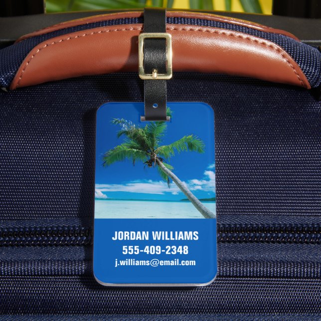 Tropical Beaches | Motu Tofari Beach, Bora Bora Bagagebricka (Framsida Insitu 2)