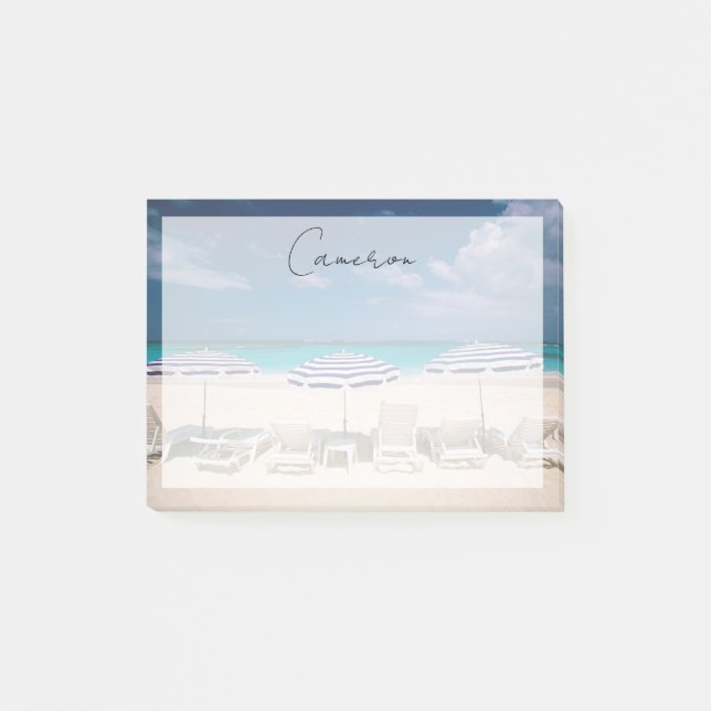 Tropical Beaches | Tropical Beach Anguilla Post-it Block (Framsida)