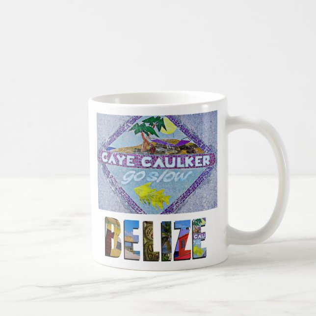 Tropical Belize Caye Caulker Island Photo Kaffemugg (Höger)