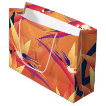 Tropical Bird of Paradise Sunset Luau Gift Bag