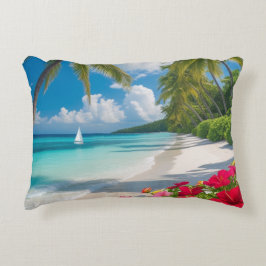 "Tropical Bliss Bloom Pillow Prydnadskudde