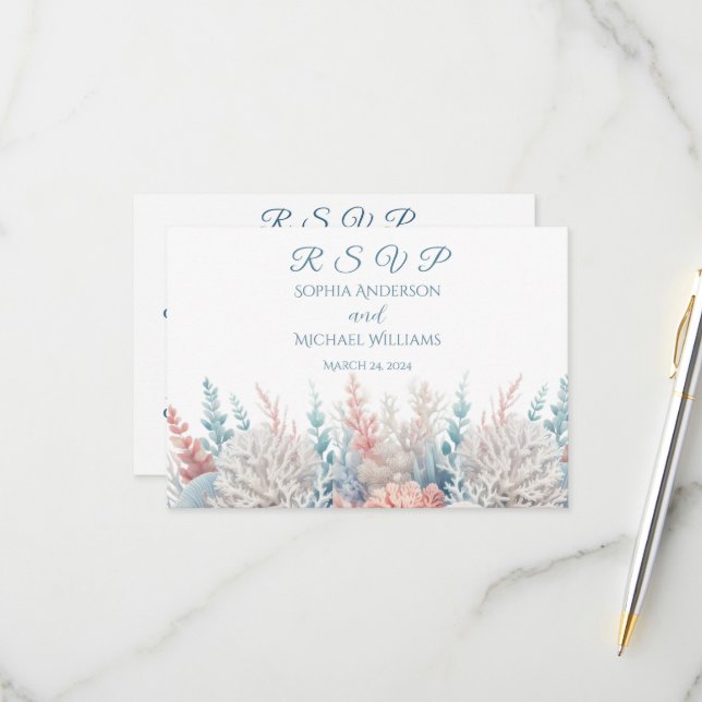 Tropical Bliss OSA i vattenfärg Kort (Fram/Back In Situ)