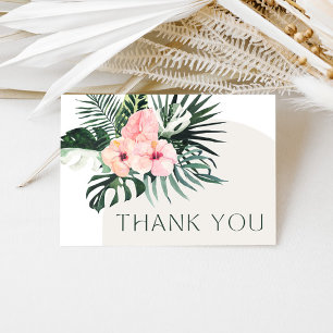 Tropical Blommigt Arch Tack Kort