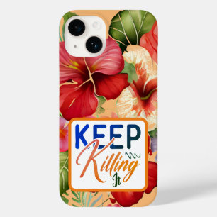 Tropical Blommigt Behålla Killing IT iPhone/iPad-f