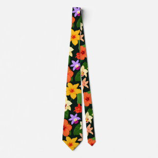 Tropical Blommigt Neck Tie Slips