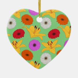 Tropical Blossom Julgransprydnad Keramik