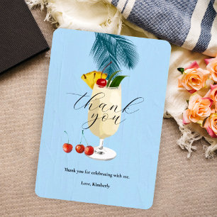 Tropical Blue Pina Colada Cocktail Party Tack Kort