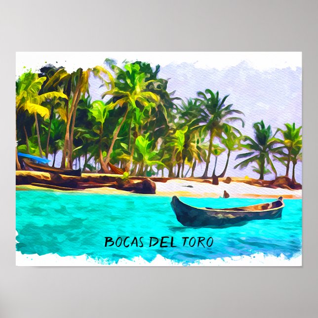 Tropical Bocas del Toro Panama Poster (Framsidan)